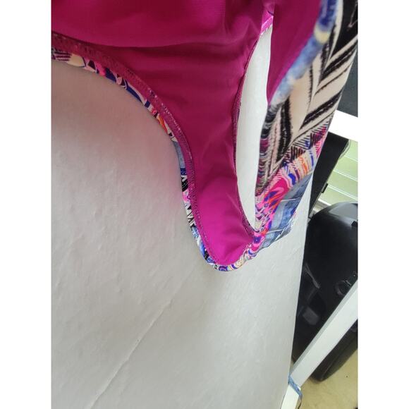 Tinibikini Pink Multi Color One Piece Swimwear Size Medium NWOT - Picture 13 of 15